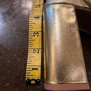 Gold platform sandals